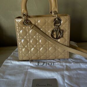Lady Dior Beige Medium With Strap